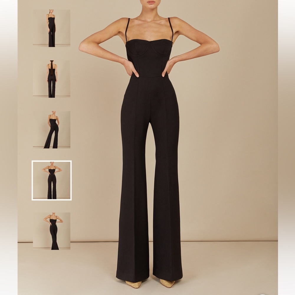Olympia Wednesday Bella slim jumpsuit in black
